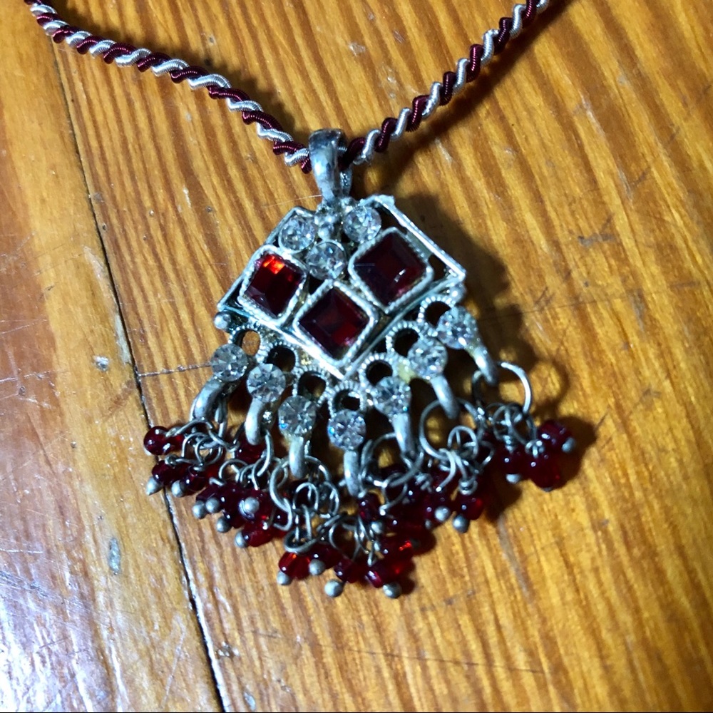 Vintage Faux Gem Necklace